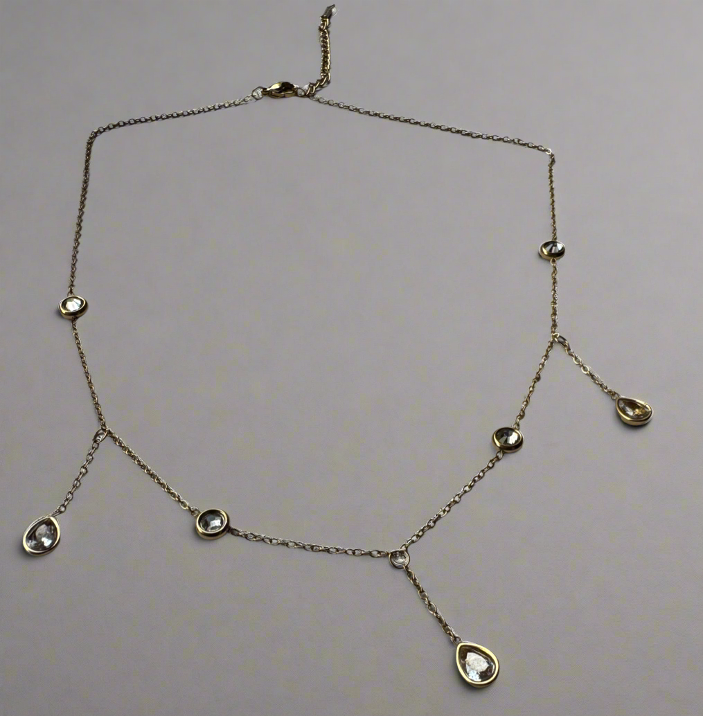 Studded Strings Minimal Necklace