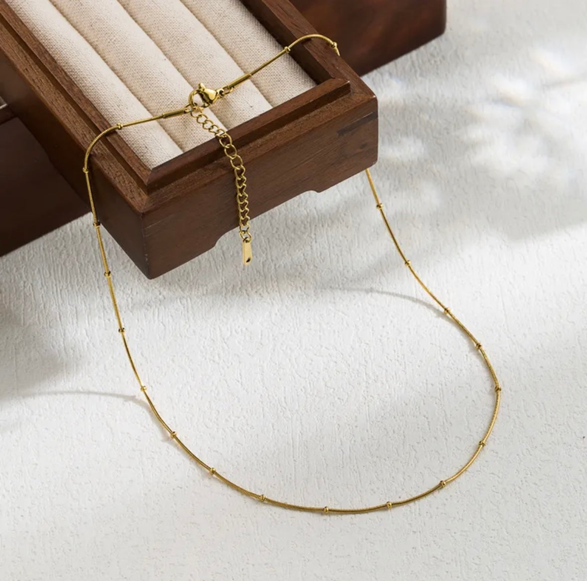 Beaded Snake chain - l