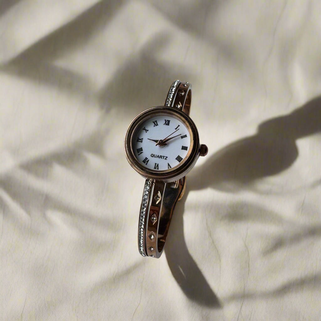 Designer Rose Gold Watch Bracelet