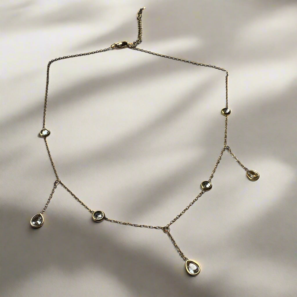 Studded Strings Minimal Necklace