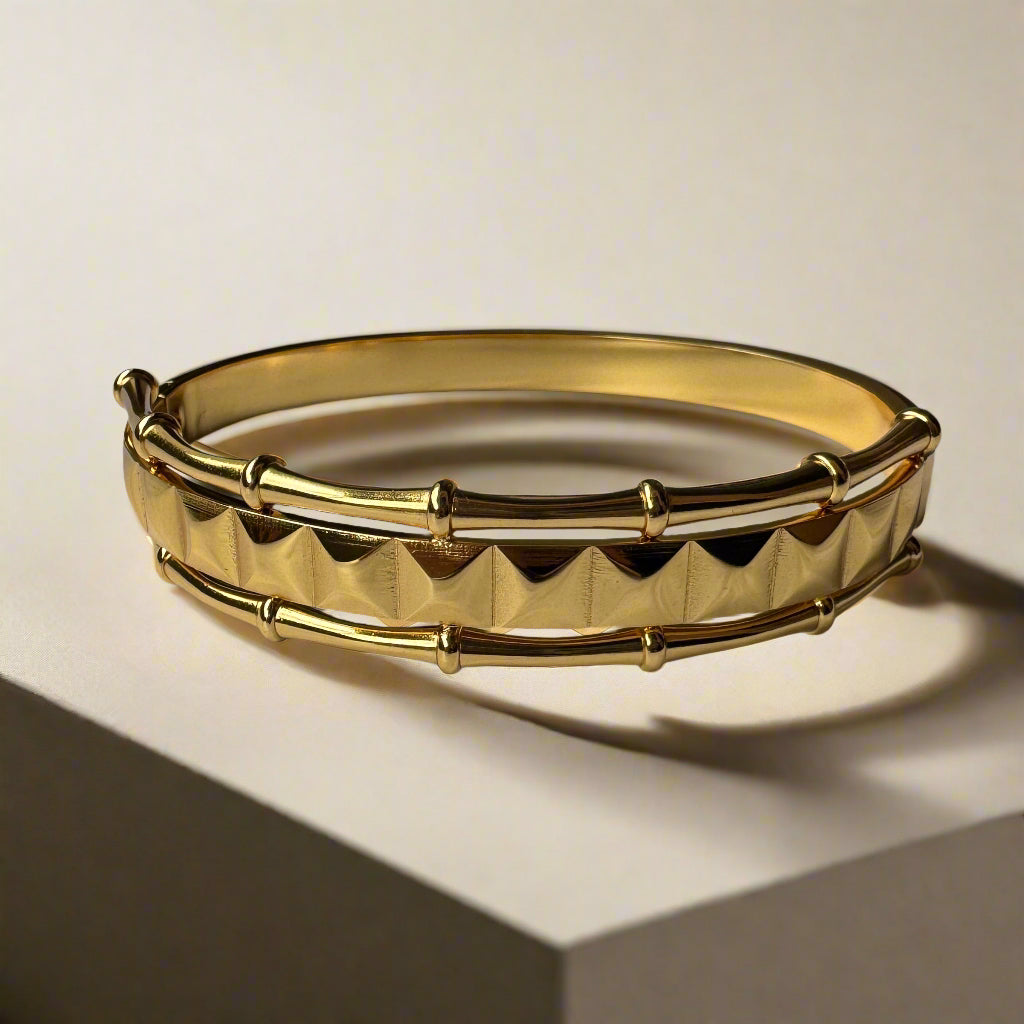 Designer Gold Plain Bracelet
