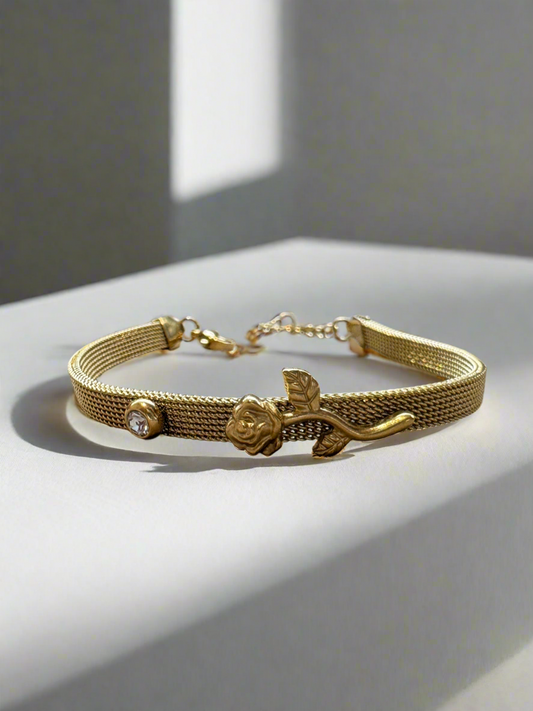 Rose Chain Bracelet