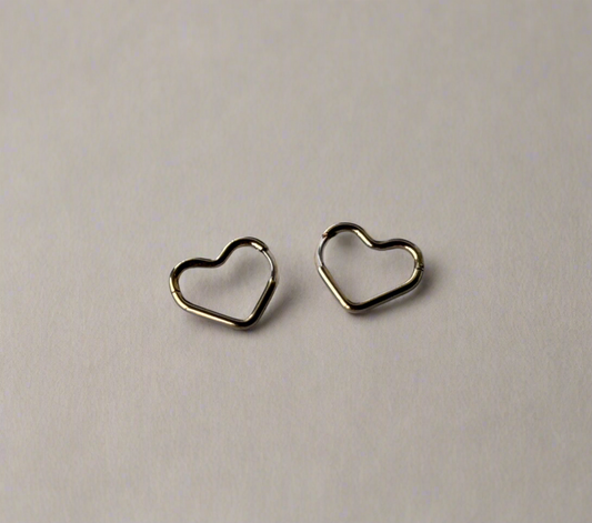 Heart Hoop Earrings