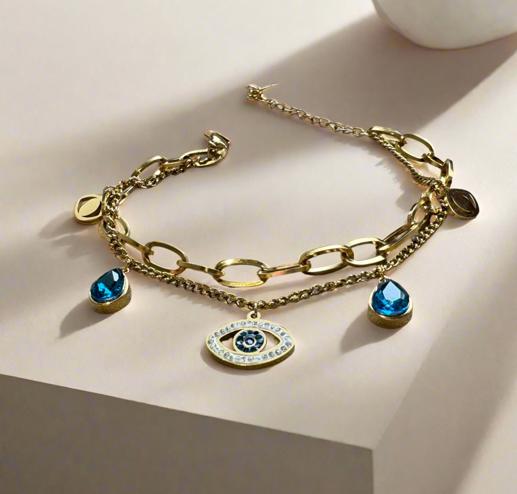 Evil Eye Designer Chain Bracelet