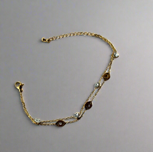 Evil Eye Golden Chain Bracelet