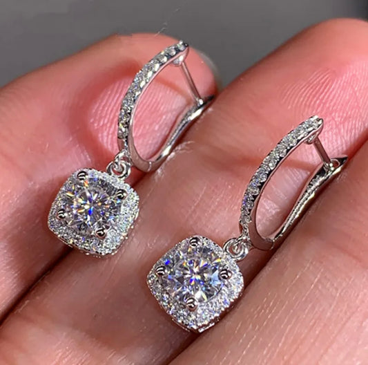 Diamond Hoop Earrings