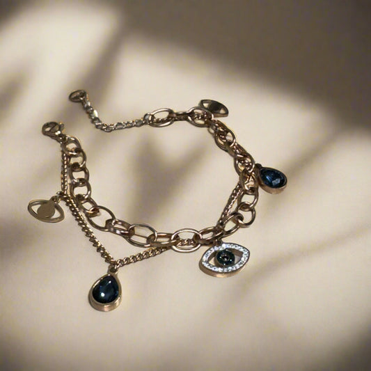 Evil Eye Designer Chain Bracelet