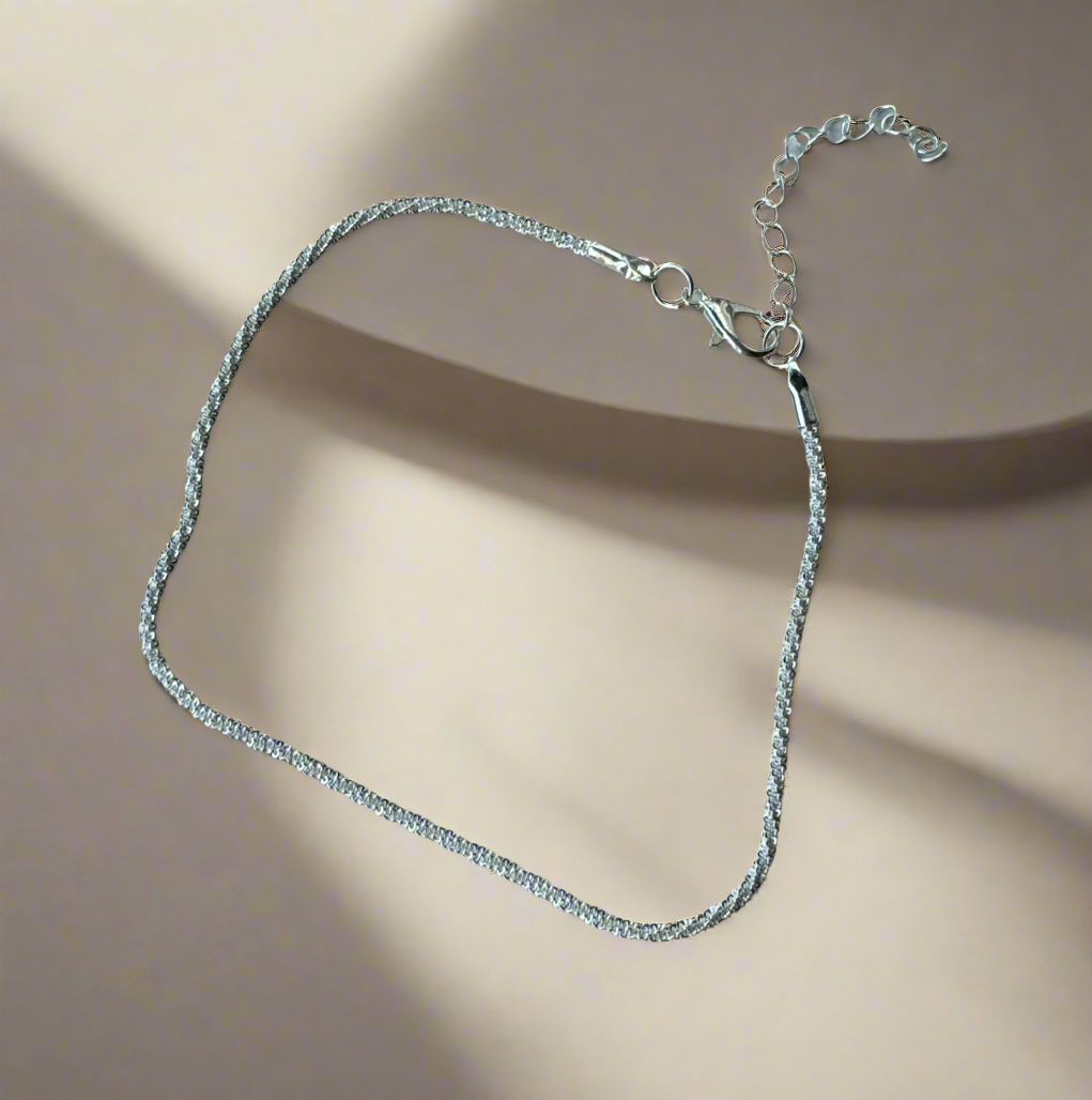 Silver Minimal Anklet