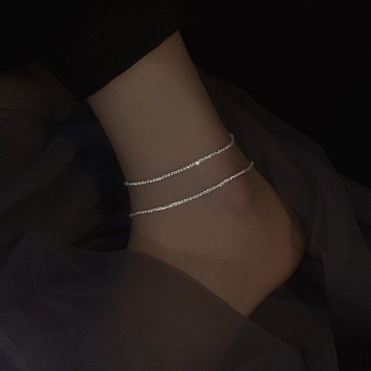 Silver Minimal Anklet