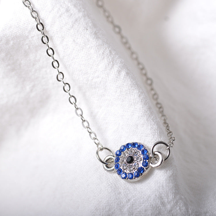 Evil Eye Silver Anklet