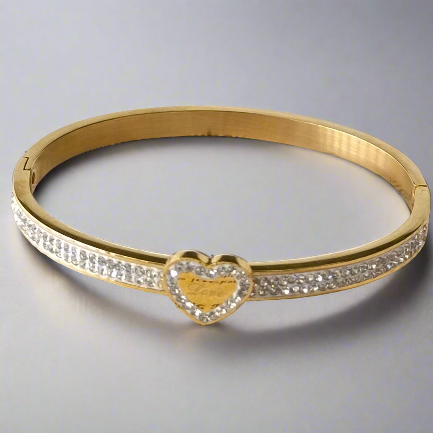 Love Heart Gold Bracelet