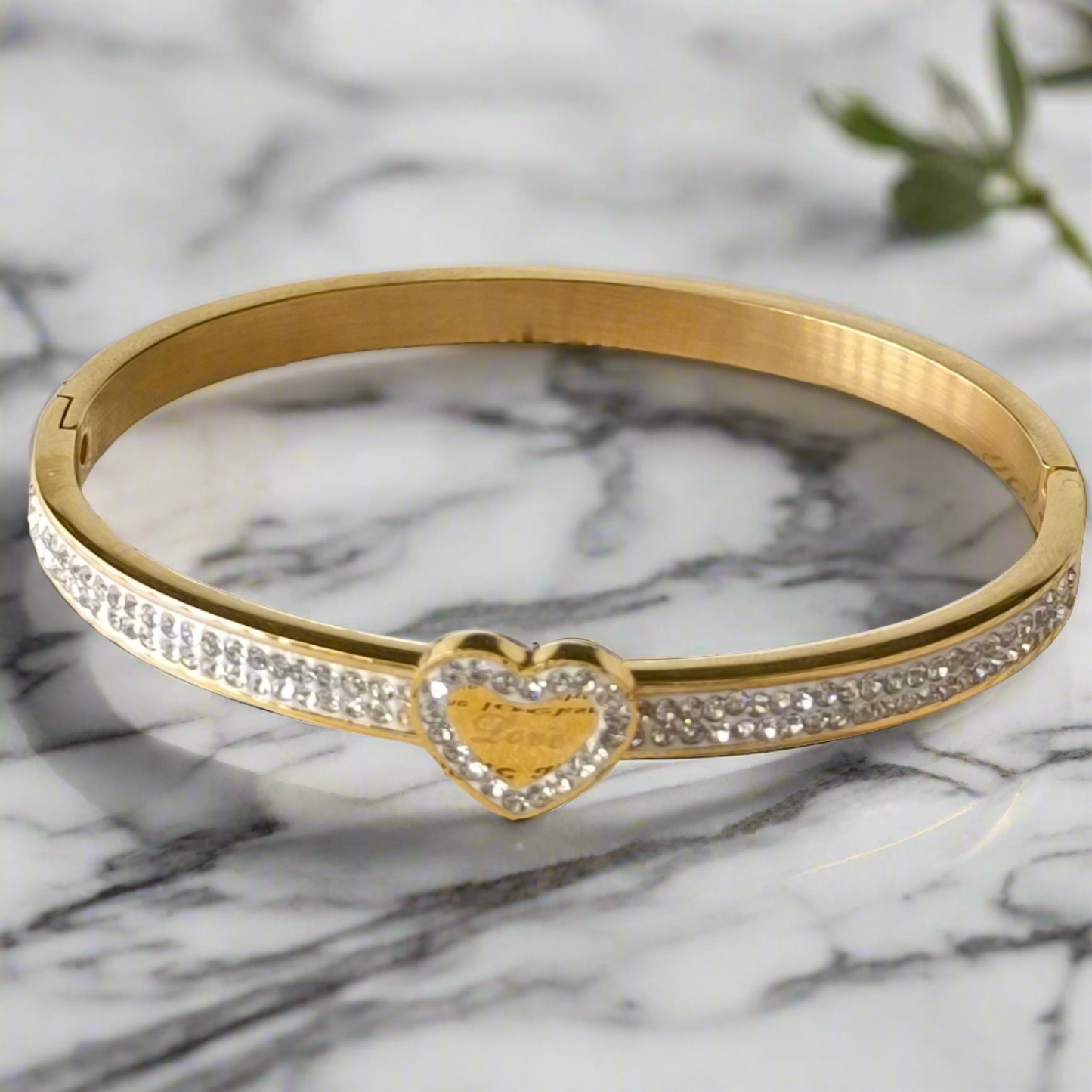 Love Heart Gold Bracelet