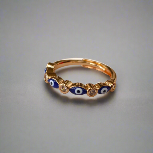 Evil Eye Minimal Ring