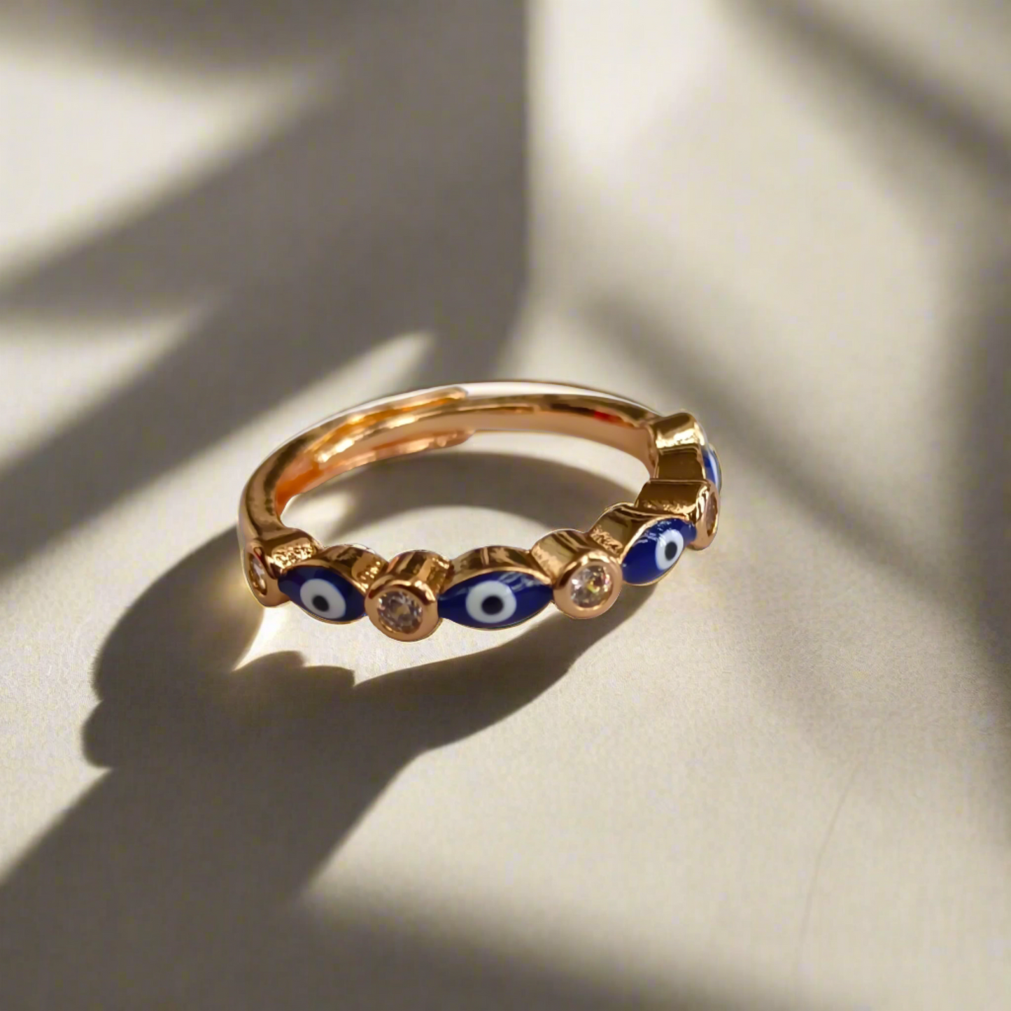 Evil Eye Minimal Ring