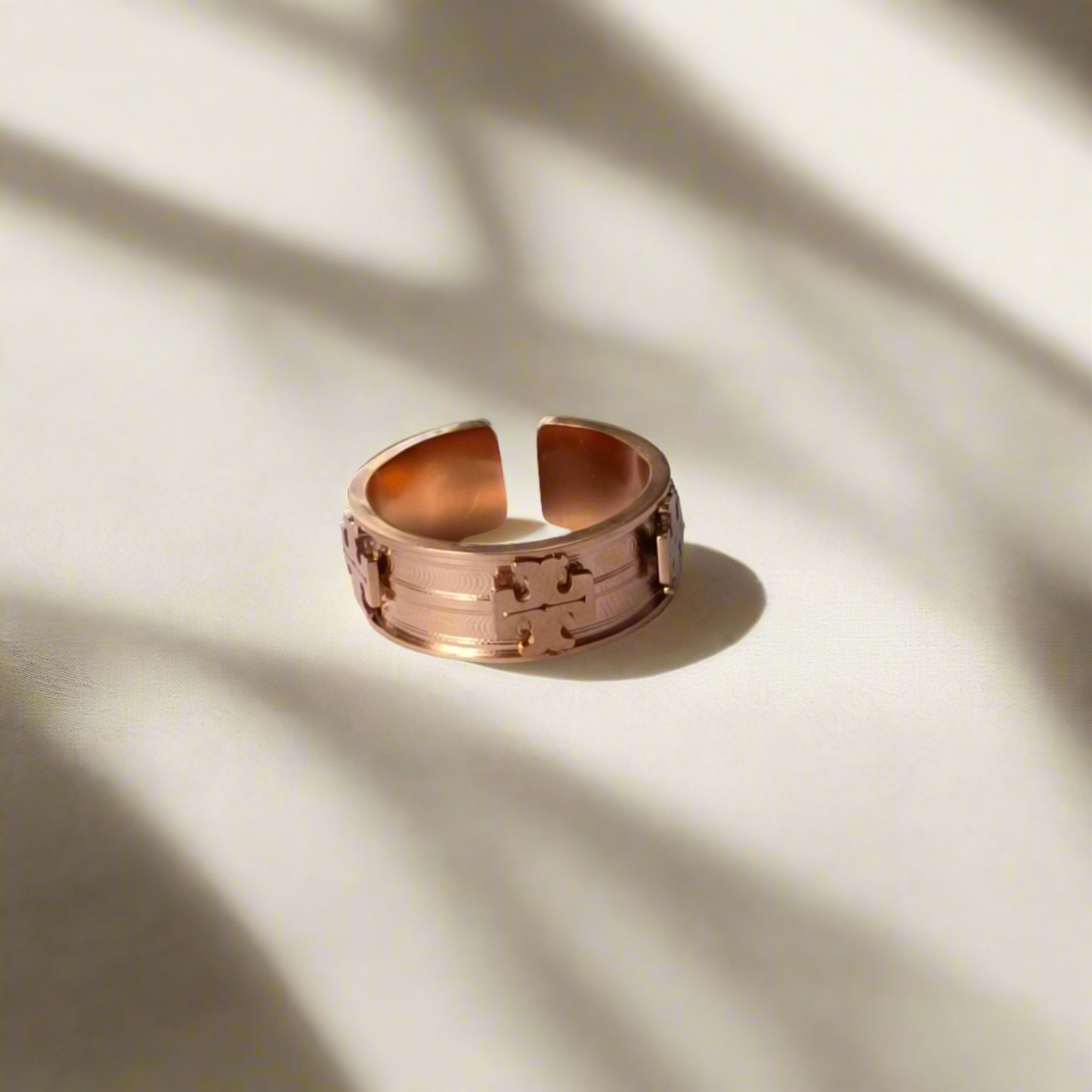 Rose Gold Embossed Ring