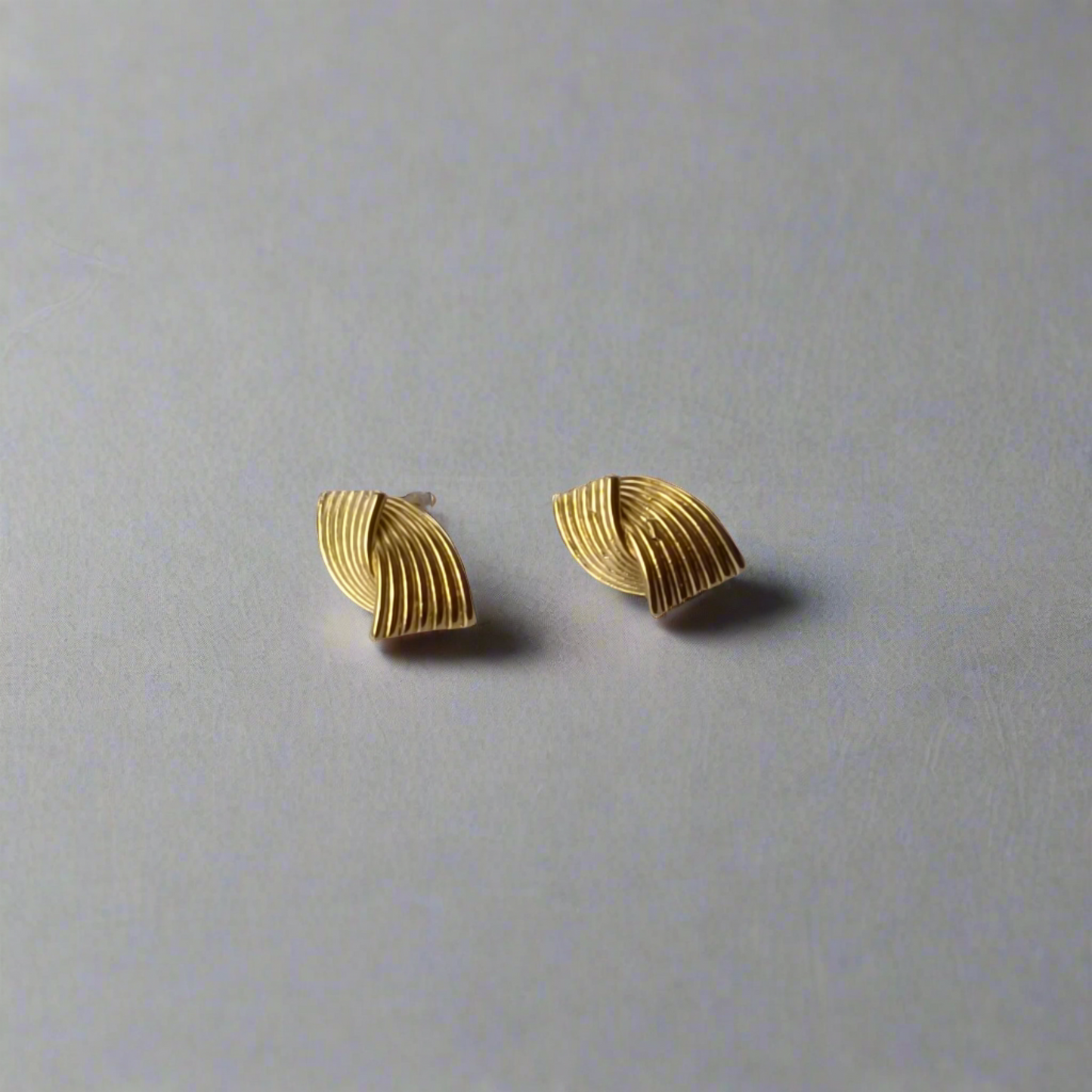 Designer Abstract Gold Earrings