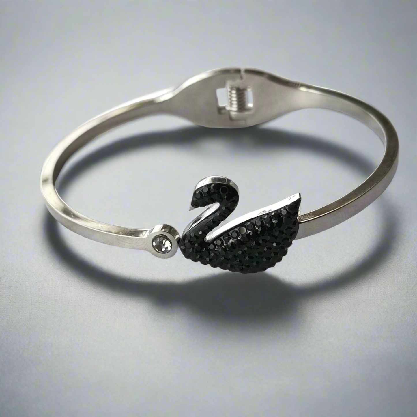 Black Swan Silver Studded Bracelet