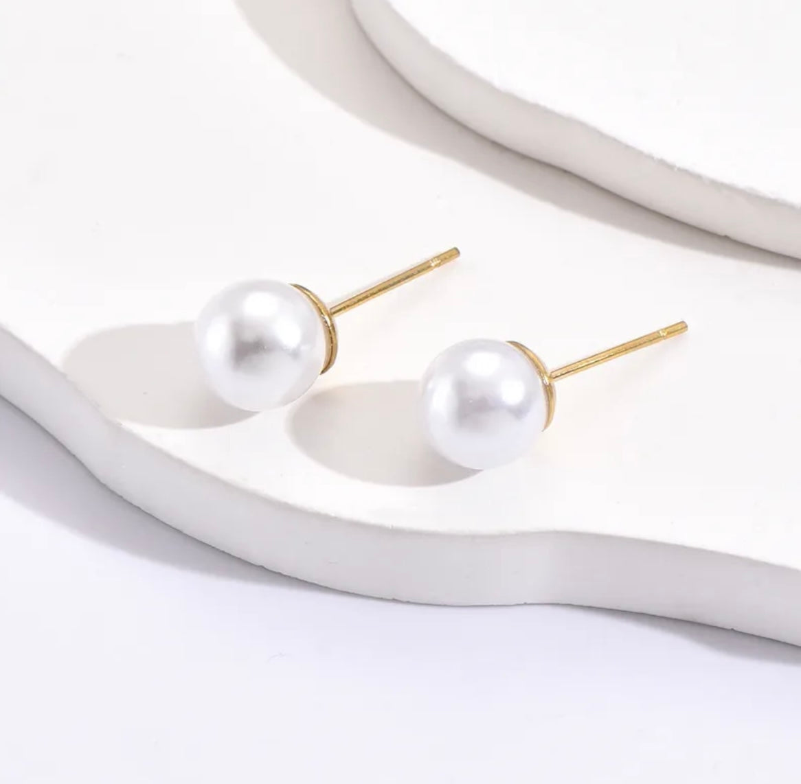Pearl Stud Earrings