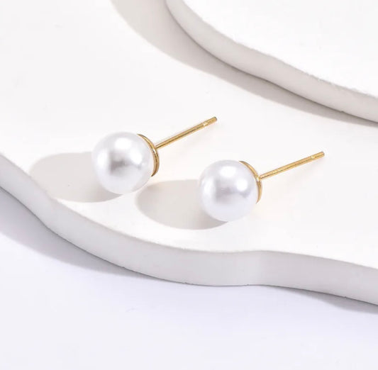 Pearl Stud Earrings