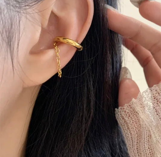 Golden Chain Ear cuff Earring