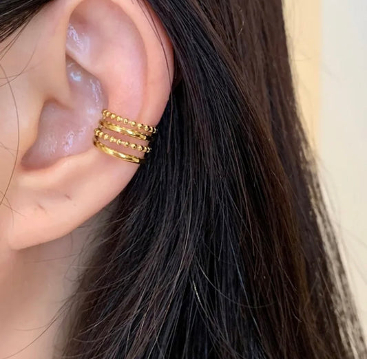 Gold Ear Cuff Earring