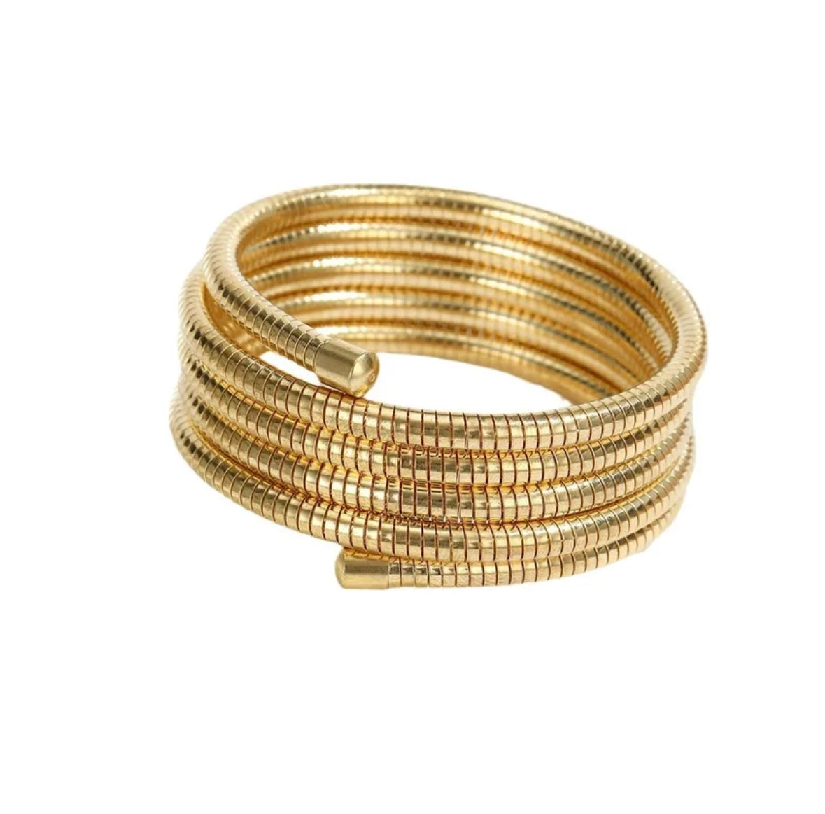 Spiral Snake Hand Bracelet