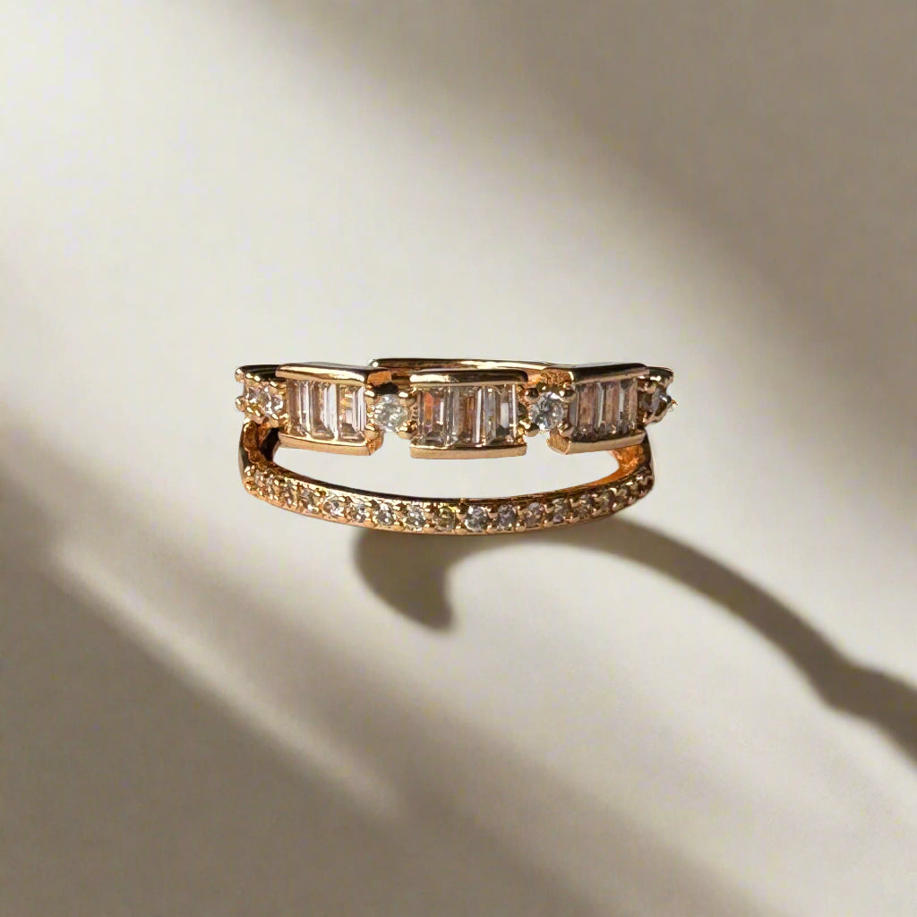Studded Adjustable Designer Ring
