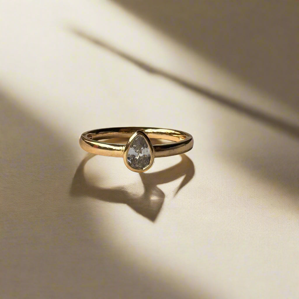Minimal Drop Stud Ring