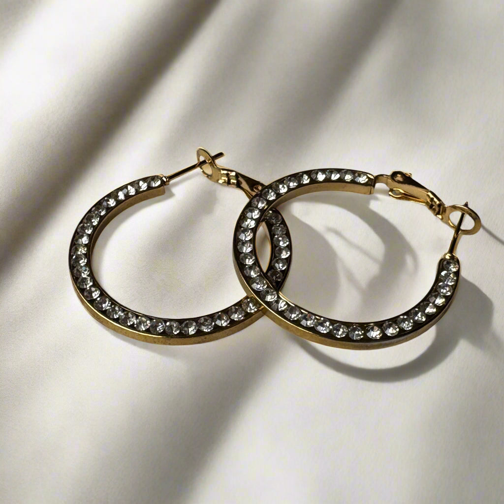 Studded Hoop Earrings