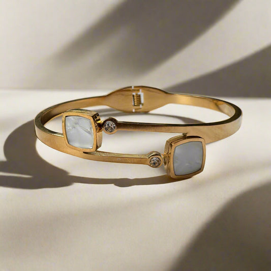 Gold White Marvel Bracelet