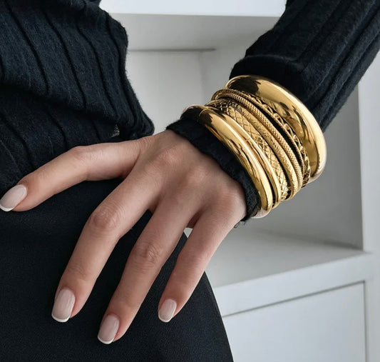 Alloy Bangles Set