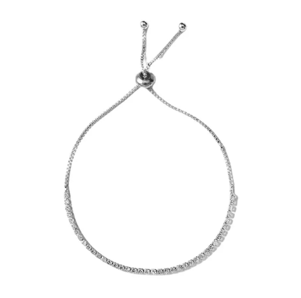 Minimal Diamond Adjustable Bracelet