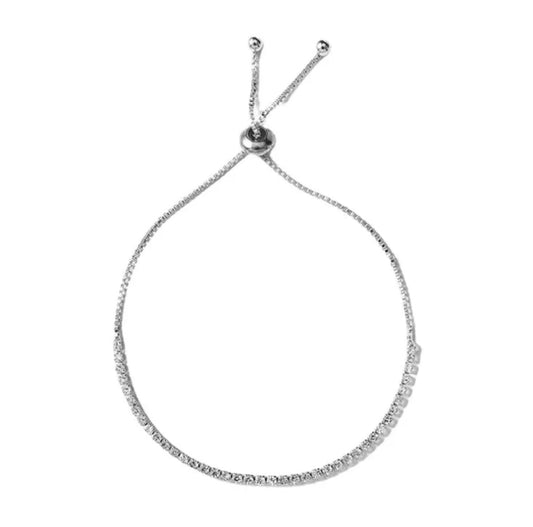 Minimal Diamond Adjustable Bracelet